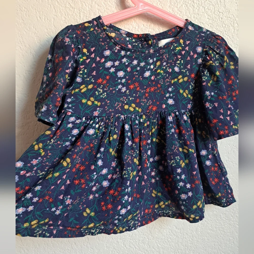 Old Navy Girls Floral Blouse Size 5T
